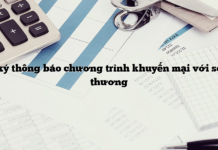 Đăng ký thông báo chương trình khuyến mại với sở công thương Đăng ký thông báo chương trình khuyến mại với sở công thương