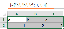 Two-dimensional array constant